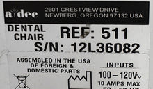 Load image into Gallery viewer, Adec 511 Dental Dentistry Ergonomic Exam & Patient Treatment Chair