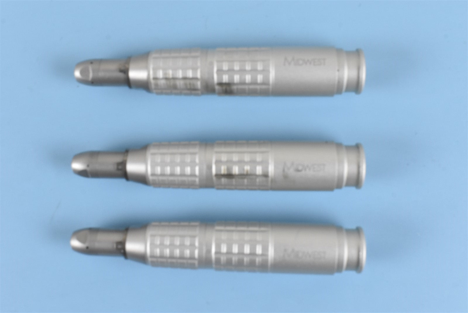 Lot of 3 Dentsply Midwest Straight Nosecone Dental Handpiece Attachmen product image