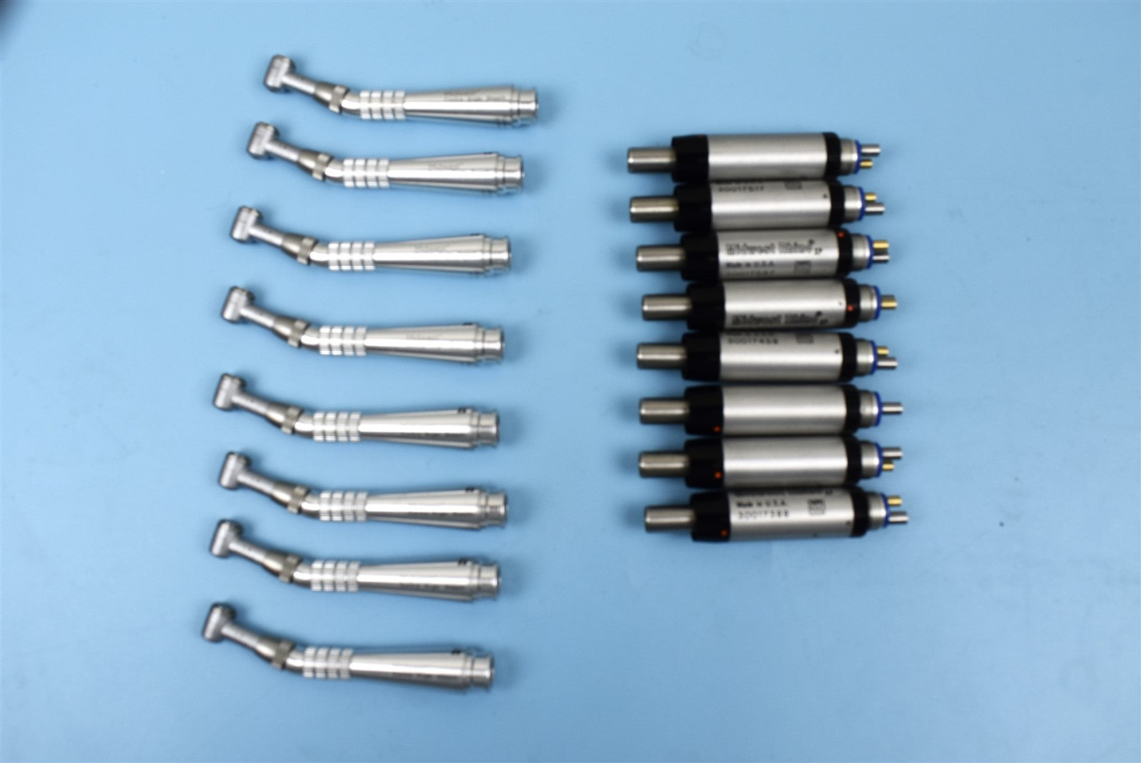 Lot of 16 Midwest Contra Angle Sheaths & Rhino XP Dental Handpiece Mot product image