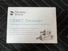 Load image into Gallery viewer, Lot of 22 Dentsply Sirona CEREC Zirconia+ Dental CAD/CAM Milling Blocks