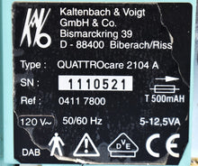 Load image into Gallery viewer, KaVo Quattrocare 2104A Dental Handpiece Lubrication & Cleaning System SOLD AS IS