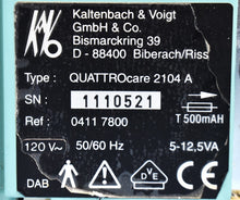 Load image into Gallery viewer, KaVo Quattrocare 2104A Dental Handpiece Lubrication & Cleaning System SOLD AS IS