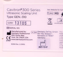 Load image into Gallery viewer, Dentsply Cavitron 300 Series Gen-310 Dental Ultrasonic Scaler