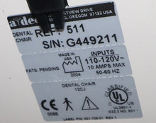 Load image into Gallery viewer, Adec 511 Dental Ergonomic Exam Chair Operatory Package