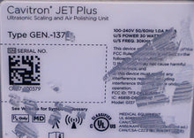 Load image into Gallery viewer, Dentsply Cavitron Jet Plus Gen 137 Dental Ultrasonic Scaler/Air Polisher