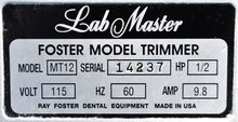 Load image into Gallery viewer, Ray Foster MT12 Heavy Duty Dental Model Trimmer System
