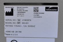 Load image into Gallery viewer, Midmark M3 UltraFast Rapid Dental Medical Steam Autoclave Sterilizer