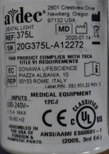 Load image into Gallery viewer, Adec 311 Dental Exam Chair with 541 12 O'Clock Rear Delivery, 375L Exam Light