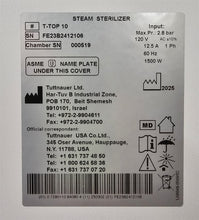 Load image into Gallery viewer, NEW UNUSED Tuttnauer T-TOP 10 Autoclave Steam Sterilizer Unit (2025)