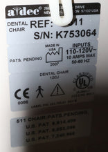 Load image into Gallery viewer, Adec 511 Dental Patient Exam Chair Operatory Package