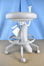 Load image into Gallery viewer, NEW/UNUSED Adec 422 Dental Assistant Stool Driftwood Upholstery