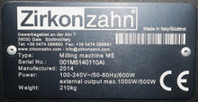 Load image into Gallery viewer, Zirkon Zahn M5 Dental Lab Milling Package for CAD/CAM Dentistry