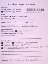 Load image into Gallery viewer, SciCan Bravo Class B Dental Autoclave Instrument Sterilizer 230V