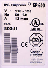 Load image into Gallery viewer, Ivoclar Vivadent EP600 Combi Dental Restoration Furnace SOLD AS IS