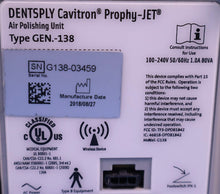 Load image into Gallery viewer, Dentsply Cavitron Prophy Jet Gen-138 Dental Ultrasonic Scaler/Air Polisher