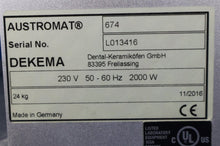 Load image into Gallery viewer, DEKEMA Austromat 674i G2 Dental Lab Zirconia Sintering Furnace BROKEN
