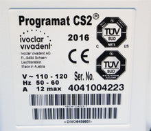 Load image into Gallery viewer, Ivoclar Vivadent Programat CS2 Furnace Dental Restoration Furnace w/ Pump