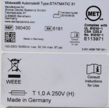 Load image into Gallery viewer, Midwest AutoMate Statmatic 31 Dental Handpiece Lubrication & Cleaning System