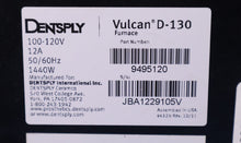 Load image into Gallery viewer, Ney Vulcan D-130 Dental Restoration Furnace