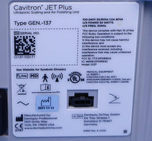 Load image into Gallery viewer, Dentsply Cavitron Jet Plus Gen 137 Dental Ultrasonic Scaler w/ foot pedal
