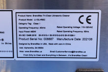 Load image into Gallery viewer, BrandMax Tri-Clean U-13LHREC Dental Ultrasonic Cleaner Cavitation Bath