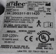 Load image into Gallery viewer, Adec 311 Dental Exam Chair w/ 541 12 O'Clock Rear Delivery, 375L Exam Light