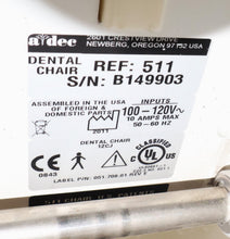 Load image into Gallery viewer, Adec 511 Dental Dentistry Ergonomic Exam and Treatment Chair