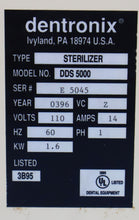 Load image into Gallery viewer, Dentronix DDS 5000 Dental Dry-Heat Instrument Sterilizer System