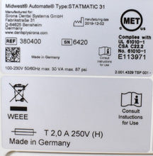 Load image into Gallery viewer, Midwest AutoMate Statmatic 31 Dental Handpiece Lubrication & Cleaning System