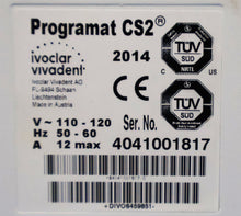 Load image into Gallery viewer, Ivoclar Vivadent Programat CS2 Dental Restoration Furnace w/ Pump