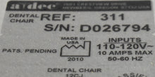 Load image into Gallery viewer, Adec 311 Dental Dentistry Ergonomic Patient Exam and Treatment Chair