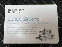 Load image into Gallery viewer, Lot of 22 Dentsply Sirona CEREC Zirconia+ Dental CAD/CAM Milling Blocks