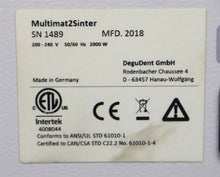 Load image into Gallery viewer, Dentsply Sirona Multimat2Sinter Dental Restoration Sintering Furnace