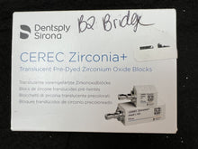 Load image into Gallery viewer, Lot of 30 CEREC Zirconia Translucent Pre-Dyed Zirconium Oxide Milling Blocks