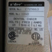Load image into Gallery viewer, Adec 1040 Ergonomic Dental Exam Chair w/ Doctor & Assistant Stool Package