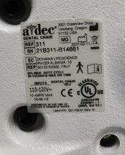 Load image into Gallery viewer, Adec 311 Dental Chair w/ 541-545 12 O'Clock Rear Delivery, 422 Assistant Stool