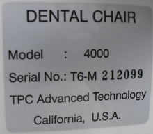 Load image into Gallery viewer, NEW UNUSED TPC 4000 Dental Ergonomic Exam and Treatment Chair