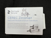 Load image into Gallery viewer, Lot of 30 CEREC Zirconia Translucent Pre-Dyed Zirconium Oxide Milling Blocks