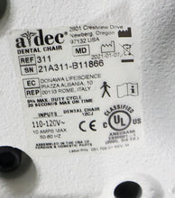 Load image into Gallery viewer, Adec 311 Dental Chair w/ 541 12 O'Clock Rear Delivery, 422 Assistant Stool