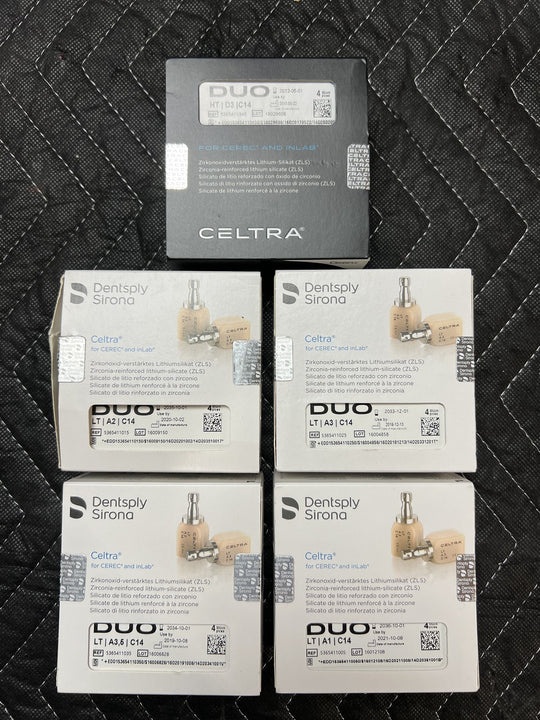 Lot of 18 Dentsply Celtra Dental Milling Blocks for CAD/CAM Dentistry