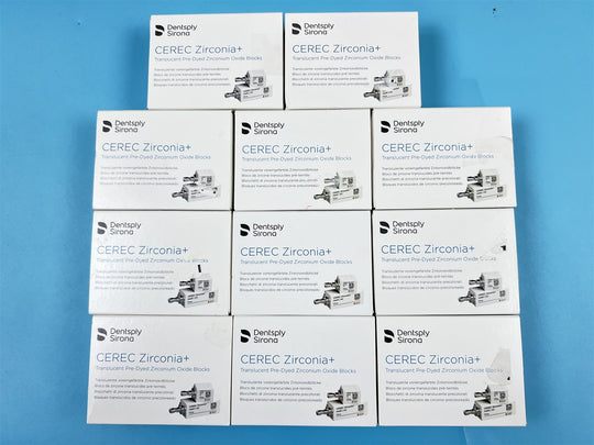 Lot of 31 Dentsply Sirona Zirconia + Mono CAD/CAM Milling Blocks