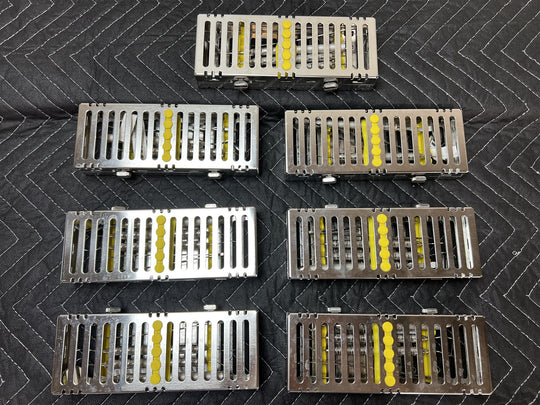 Lot of 7 Hu-Friedy Dental Instrument Cassettes