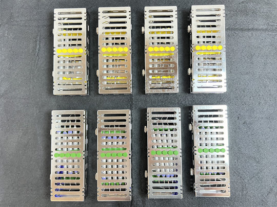 Lot of 8 Hu-Friedy Dental Basic & Prophy Exam Instrument Kits