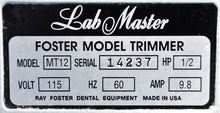 Load image into Gallery viewer, Ray Foster MT12 Heavy-Duty Dental Model Trimmer System
