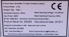 Load image into Gallery viewer, NEW UNUSED Brandmax Tri-Clean U-10L Dental Ultrasonic Cleaner Cavitation Bath
