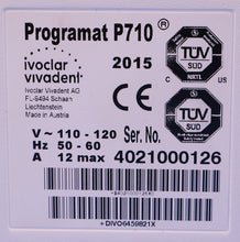 Load image into Gallery viewer, Ivoclar Vivadent Programat P710 Dental Restoration Furnace

