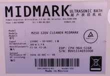 Load image into Gallery viewer, Midmark Soniclean M250 MM250 Dental Ultrasonic Bath Unit
