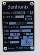 Load image into Gallery viewer, Dentronix DDS 5000 Dental Instrument Sterilizer Unit
