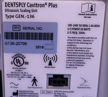 Load image into Gallery viewer, Dentsply Cavitron Plus Gen 136 Ultrasonic Dental Scaler Tap-On Foot Pedal 30kHz

