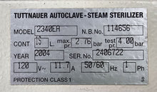 Load image into Gallery viewer, Tuttnauer EZ9 Dental Autoclave Steam Instrument Sterilizer System
